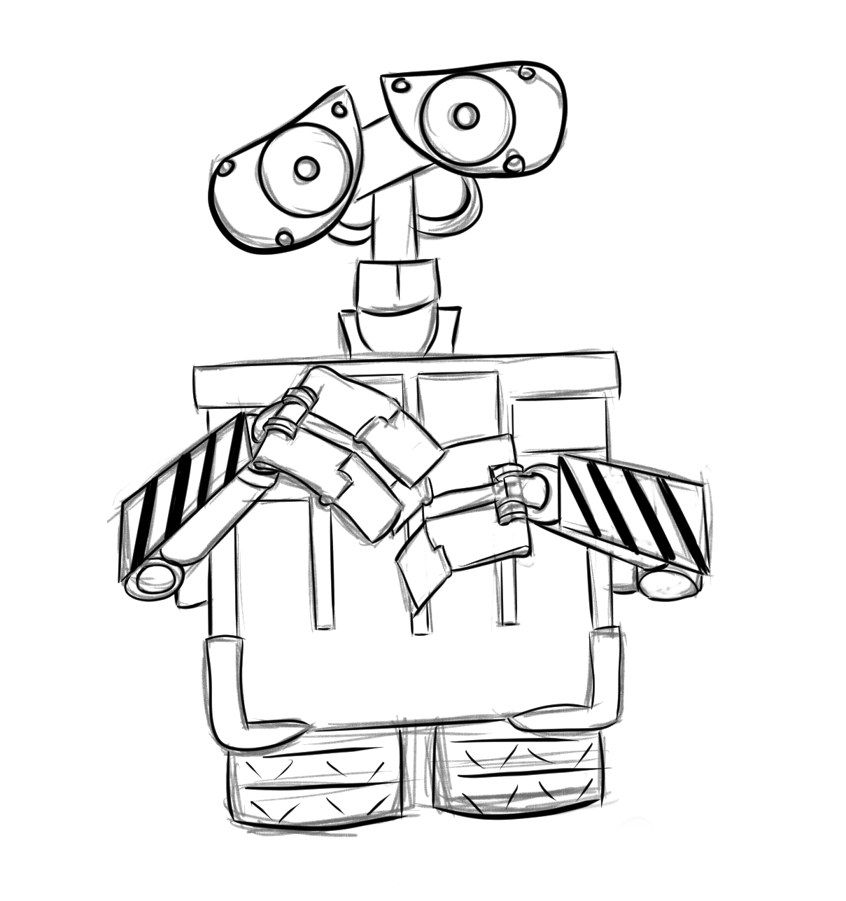 wall e and eve coloring pages - photo #37